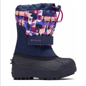 Columbia Powderbug plus II Print Toddler girls waterproof snow boot.